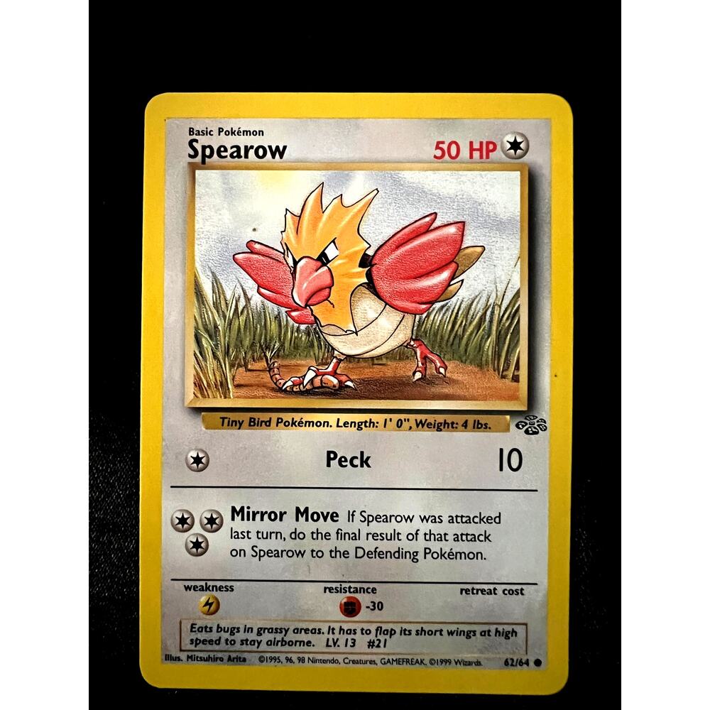 VINTAGE POKÉMON SPEAROW BASIC 2005 ERA COMMON CARD NM NINTENDO TCG